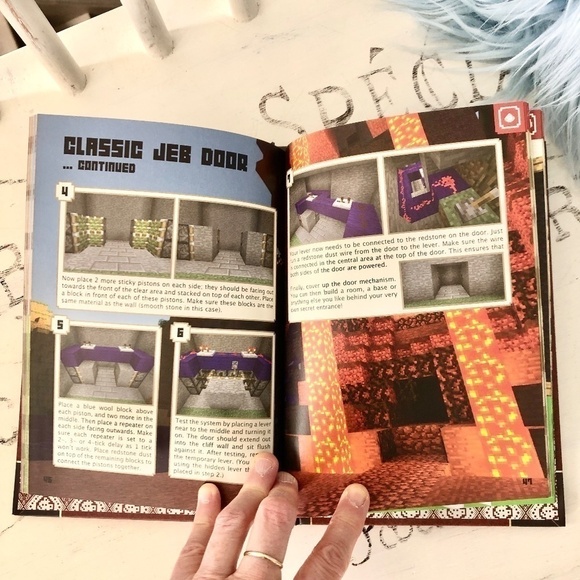 Minecraft, Redstone Handbook, Minecraft, Beginners Handbook, Set of 2, Hardcover - Picture 4 of 7